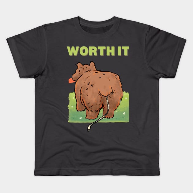 Worth it Kids T-Shirt by Moonwing